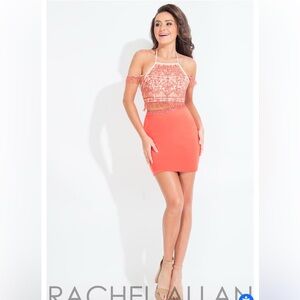 Rachel Allan Coral Mini Dress